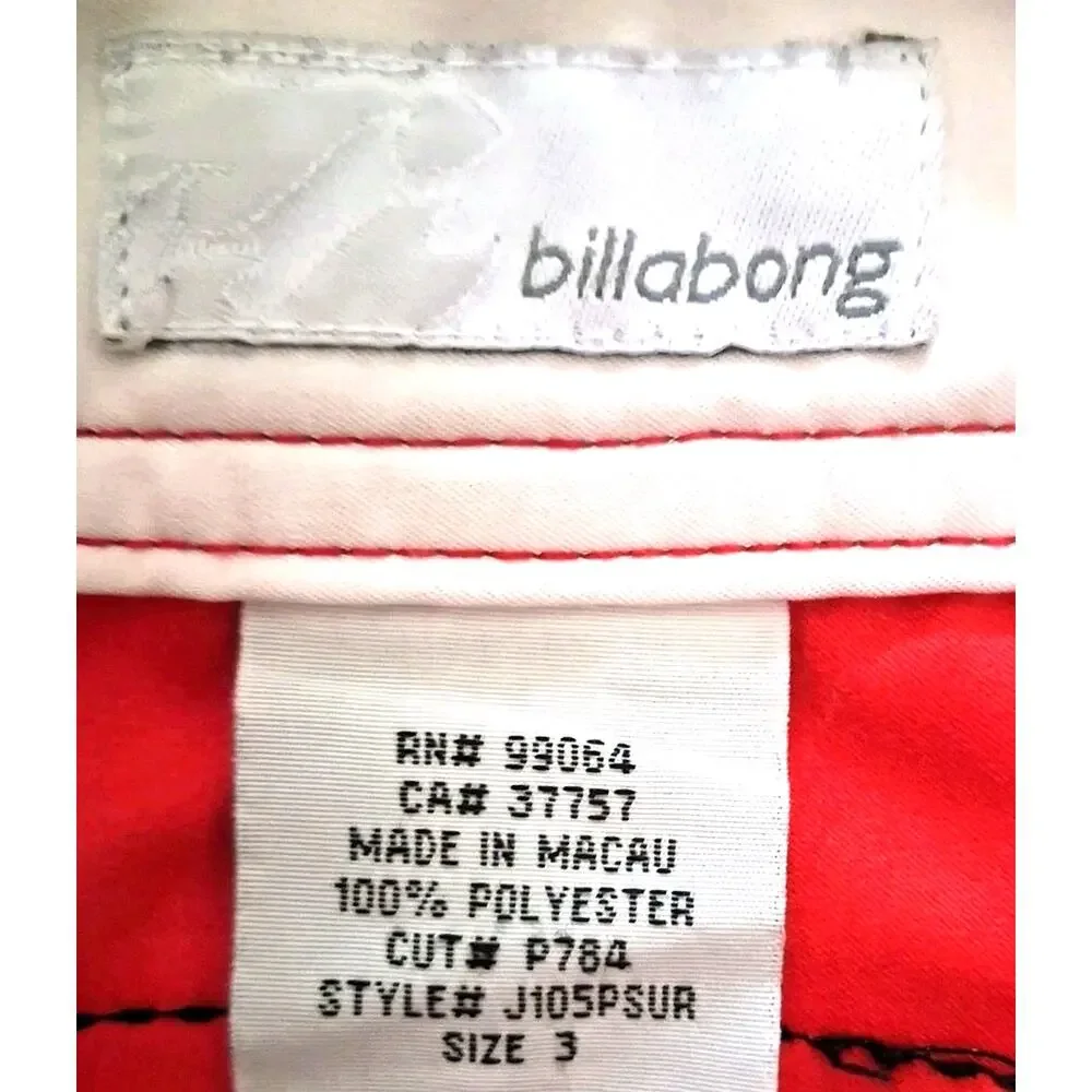 Vintage Womens Micro Mini Low Board Short With Billabong Lettering On Rear Y2K - Picture 6 of 7